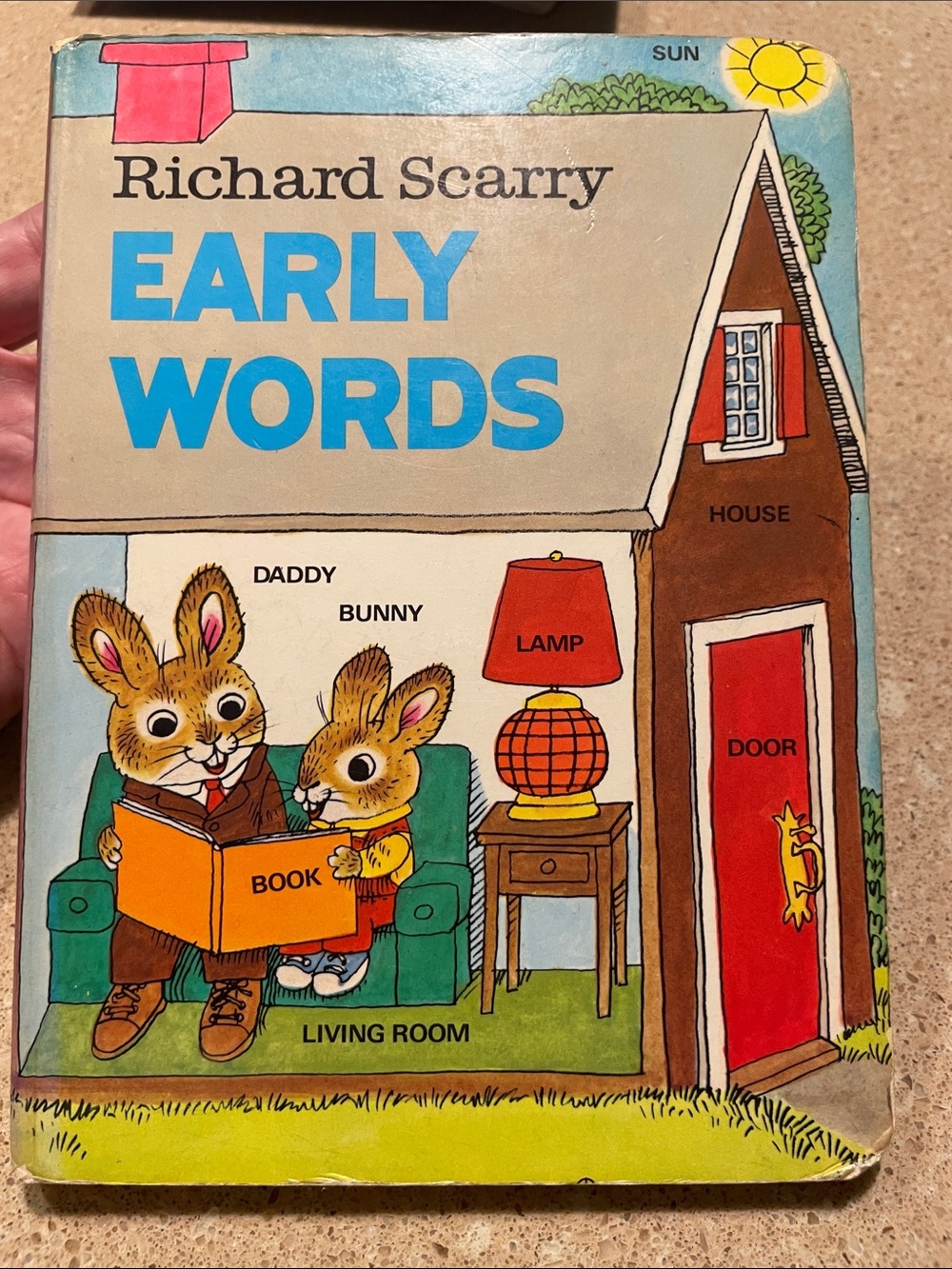 Richard Scarry Early Words Board Book – Blue & Red